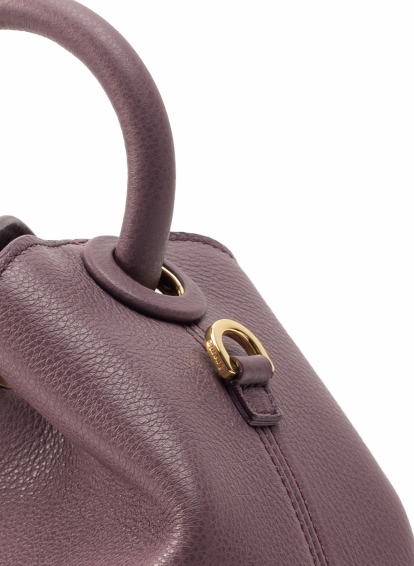 Baozi Pebbled Leather Blackberry