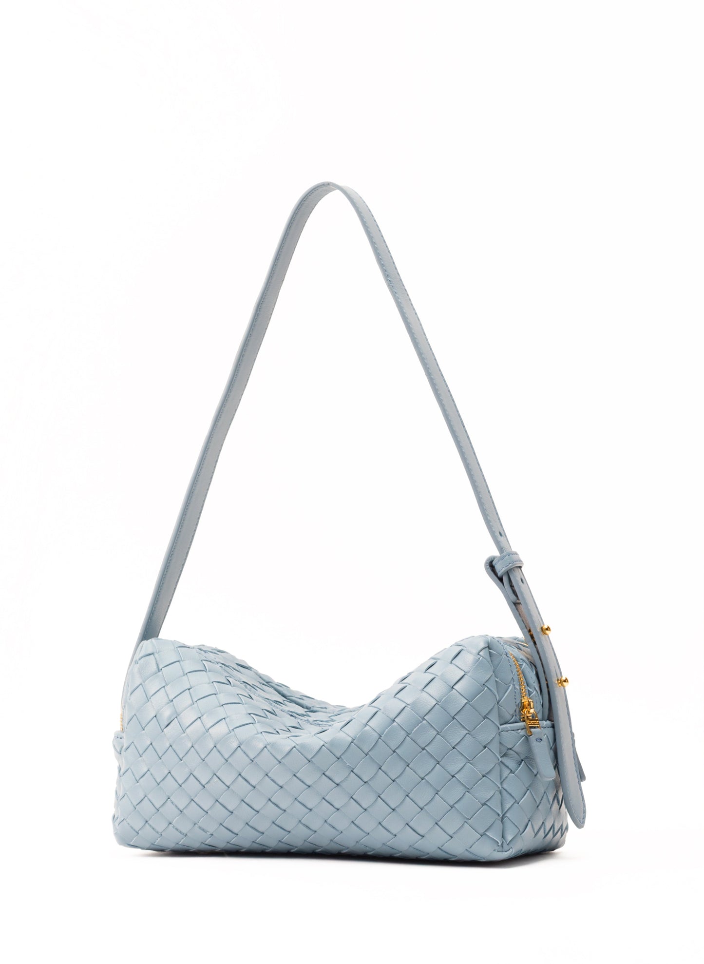 Trousse Woven Leather Artic Blue
