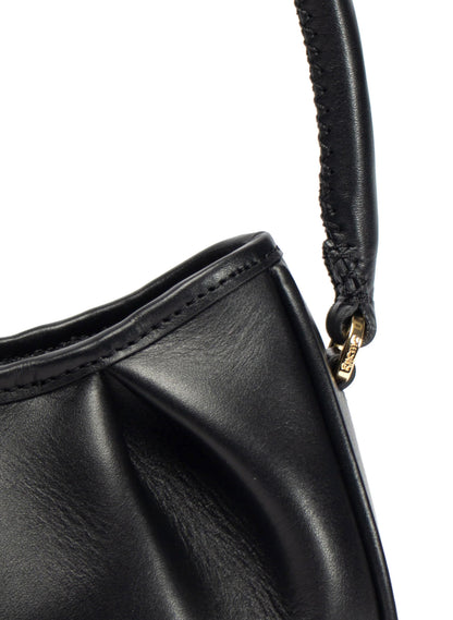 Small Dimple Leather Black