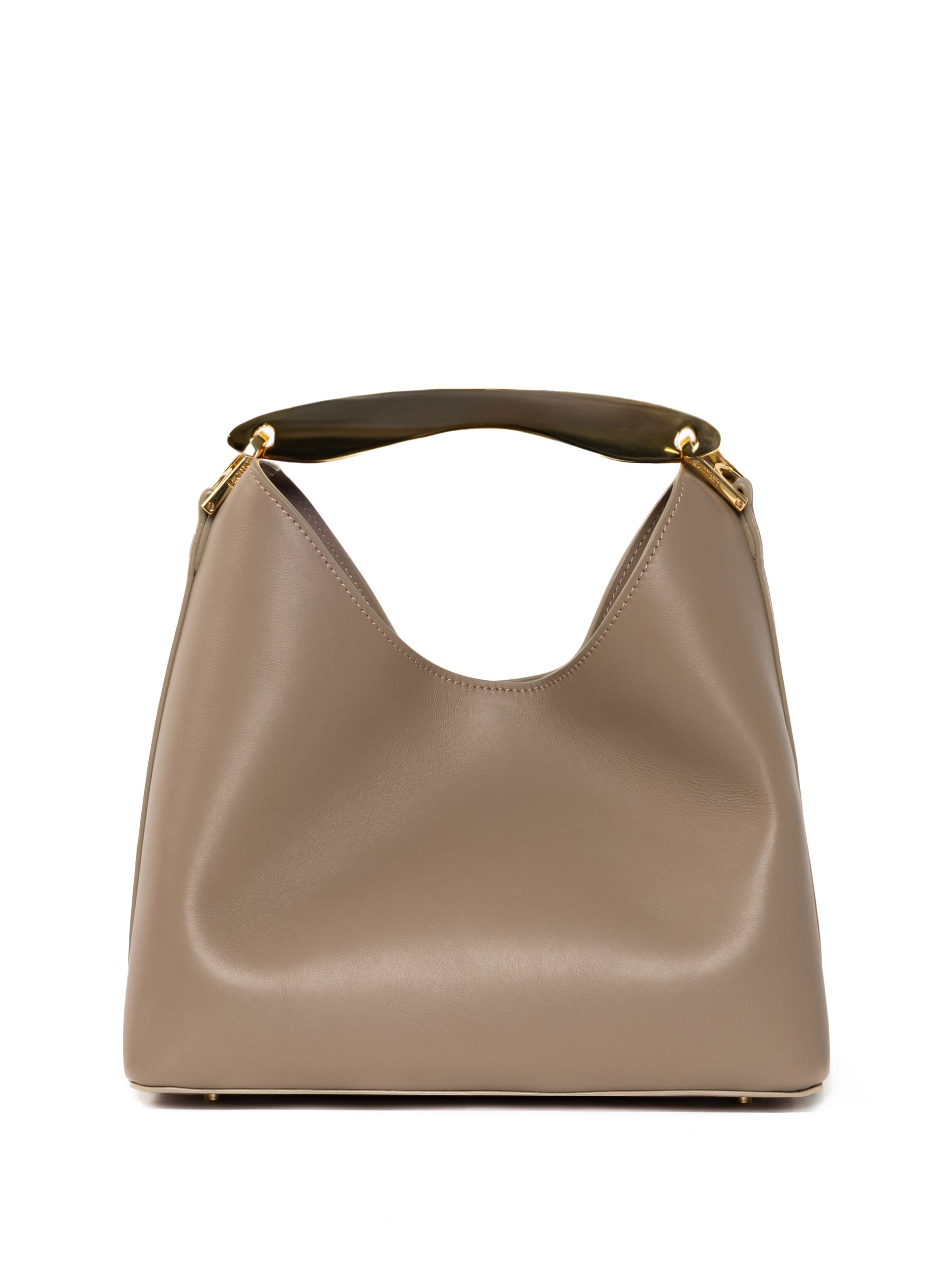 【新品】Elleme♡エレメレザーハンドバッグピンクベージュ保存袋付きイタリア製 新品】Elleme♡エレメレザーハンドバッグピンクベージュ保存袋