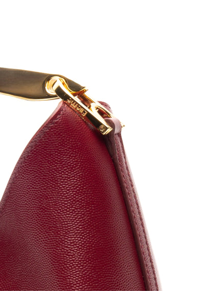 Small Boomerang Caviar Leather Burgundy