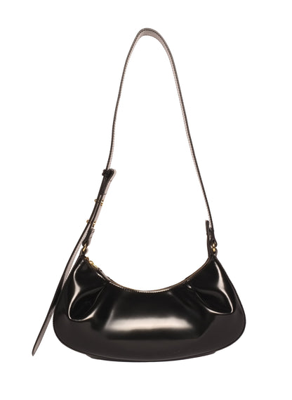 Dimple Moon Patent Leather Black