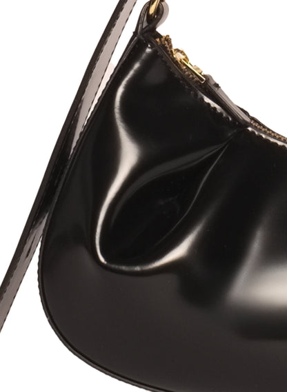 Dimple Moon Patent Leather Black