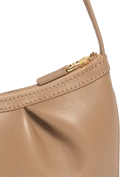 Dimple Pochette Leather Taupe