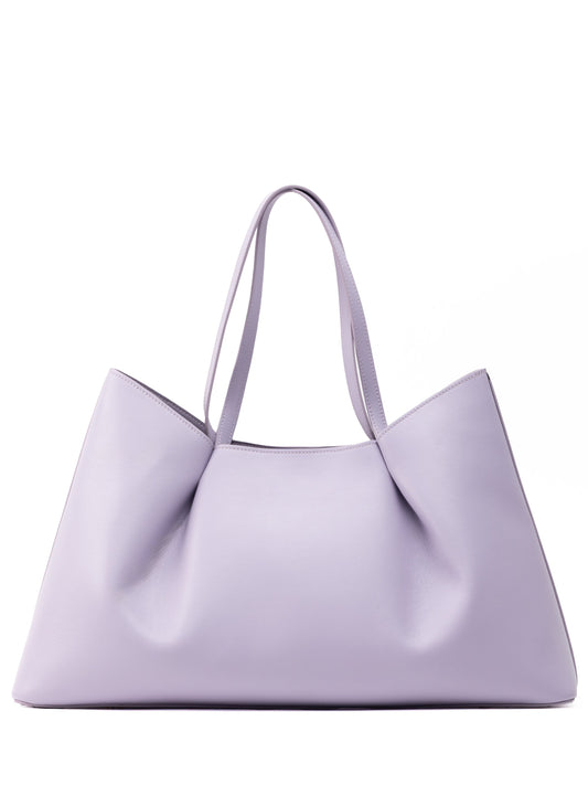 Dimple Tote Pebbled Leather Lilac