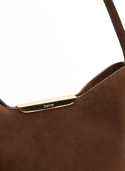 Gemini Suede Brownie - Gold