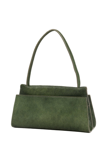 Long Papillon Calf Leather Green