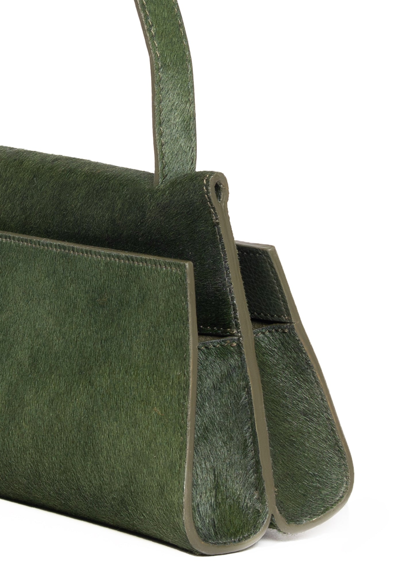 Long Papillon Calf Leather Green