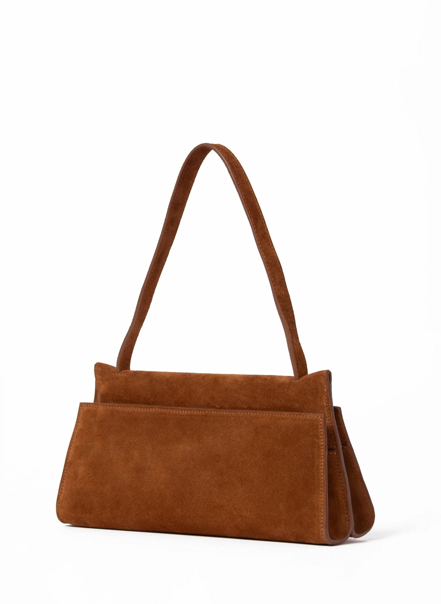 Long Papillon Suede Cognac