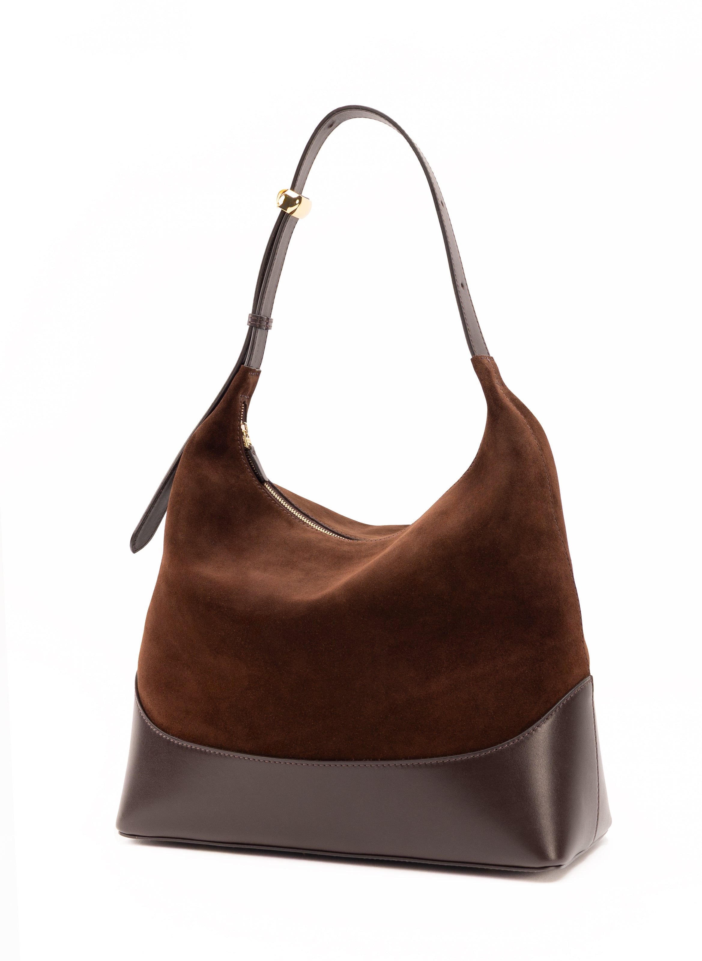 ELLEME Trapeze ショルダーバッグ Trousse ペブルレザー ホワイト - ミニマリスト ショルダー