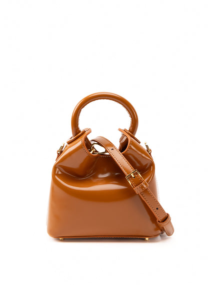 Madeleine Patent Leather Caramel