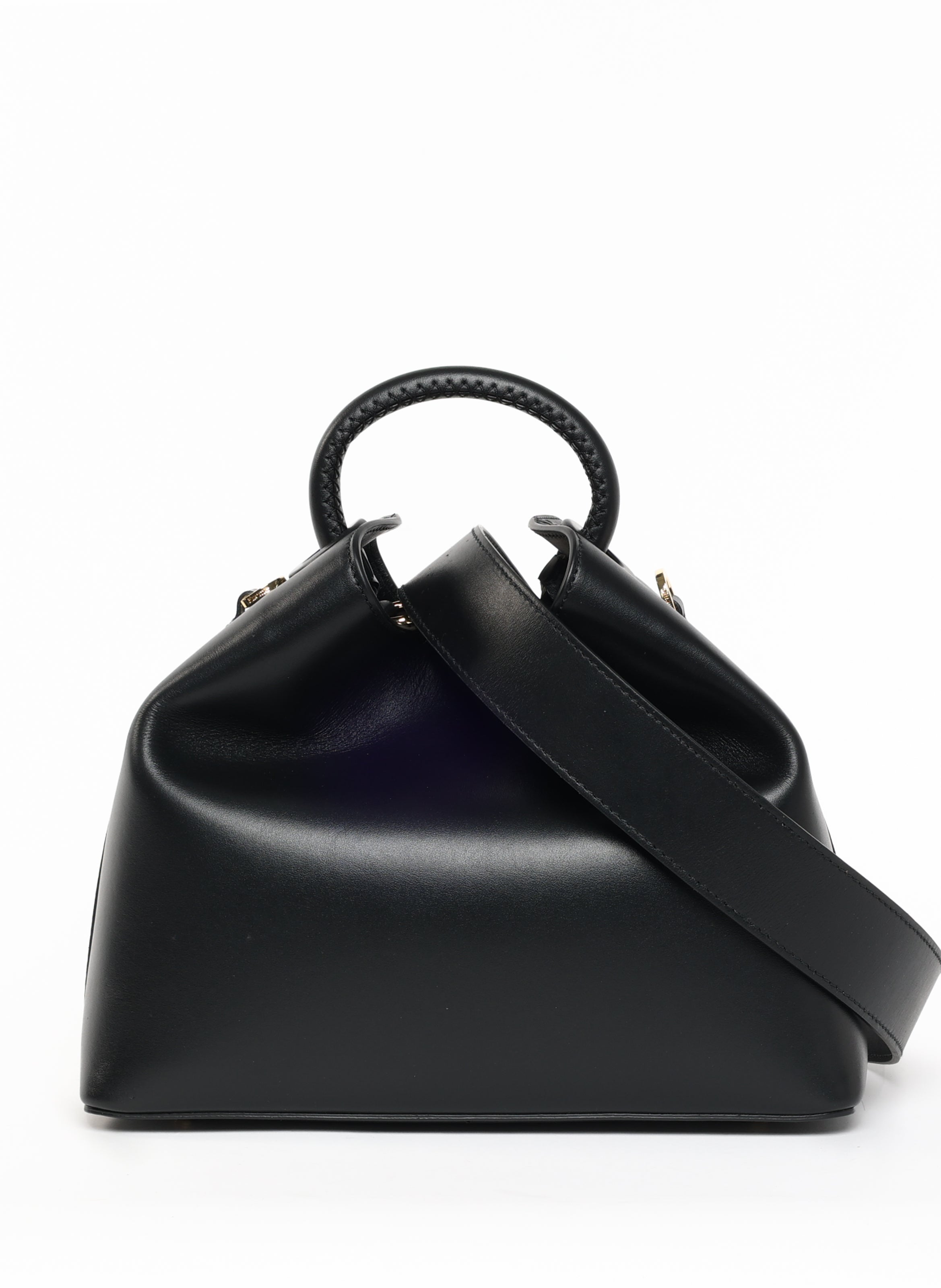 【極美品】Elleme 　RAISIN クロコ型押　レザー ハンドルバッグ 極美品】Elleme RAISIN クロコ型押 レザー ハンドルバッグ
