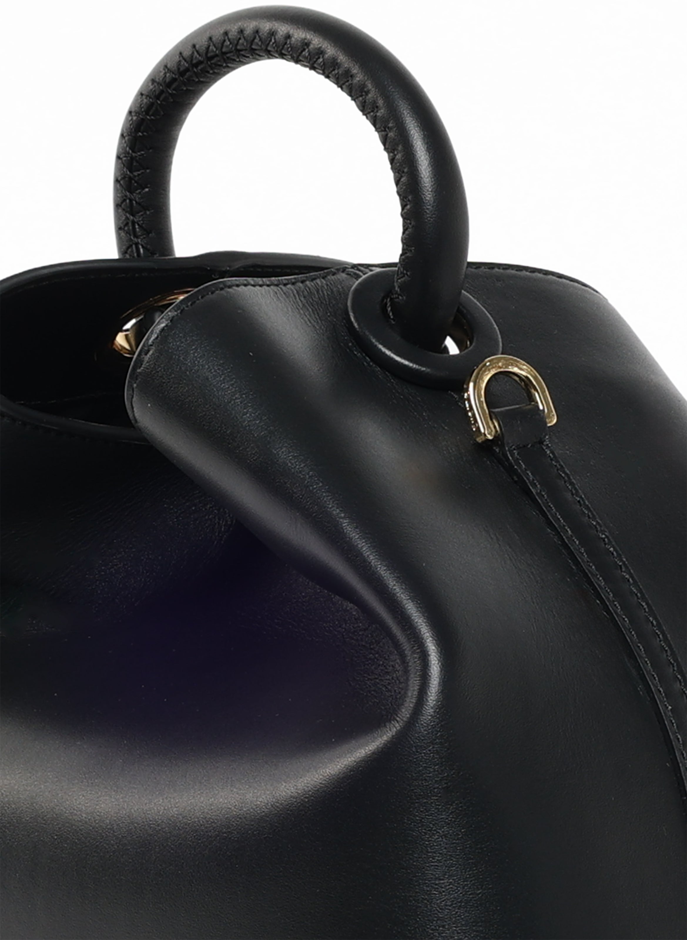 2025春大特価セール！ Raisin Leather Black - Leather Handbags for Women - Elleme バッグ