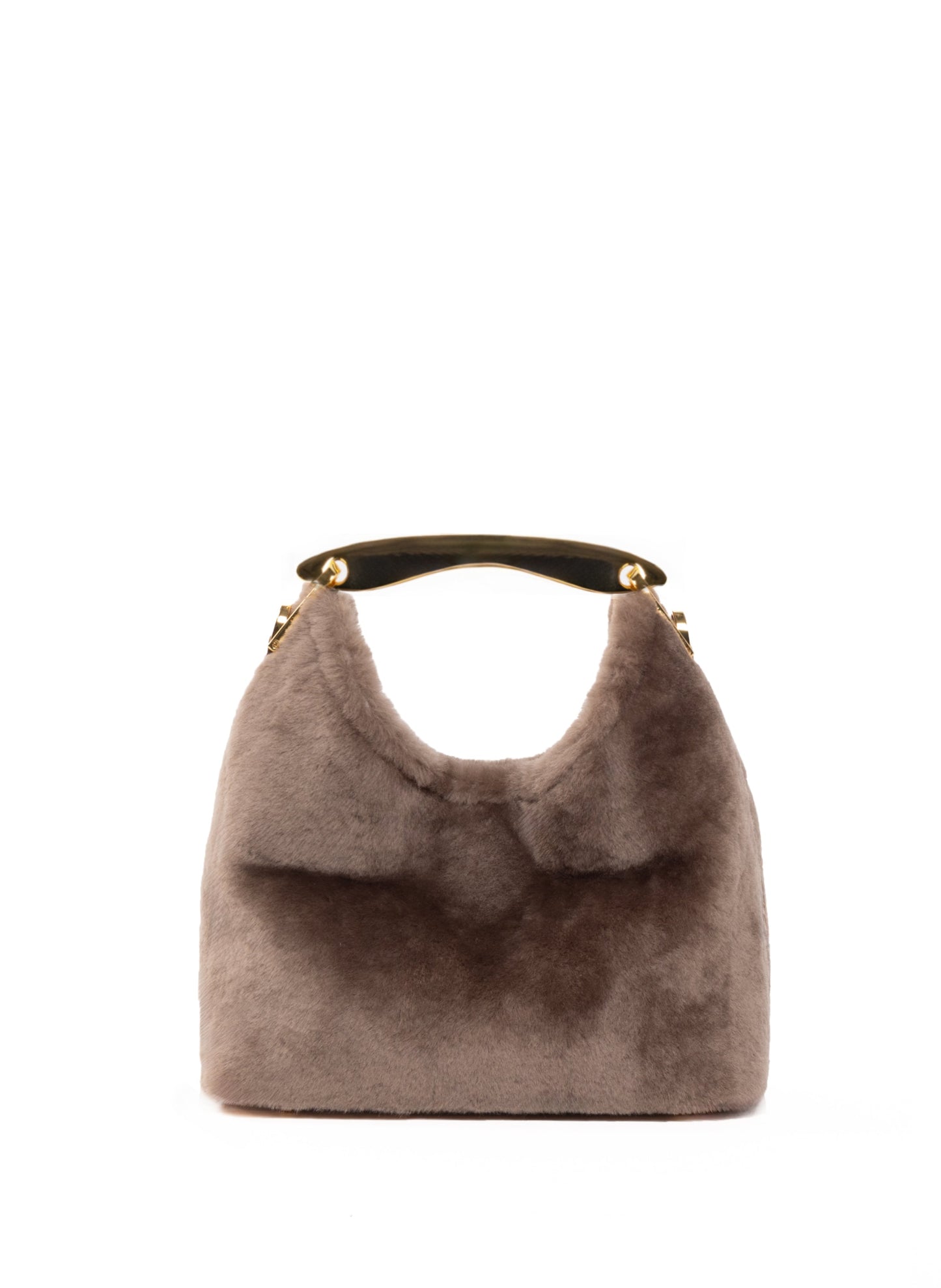 Small Boomerang Shearling Taupe