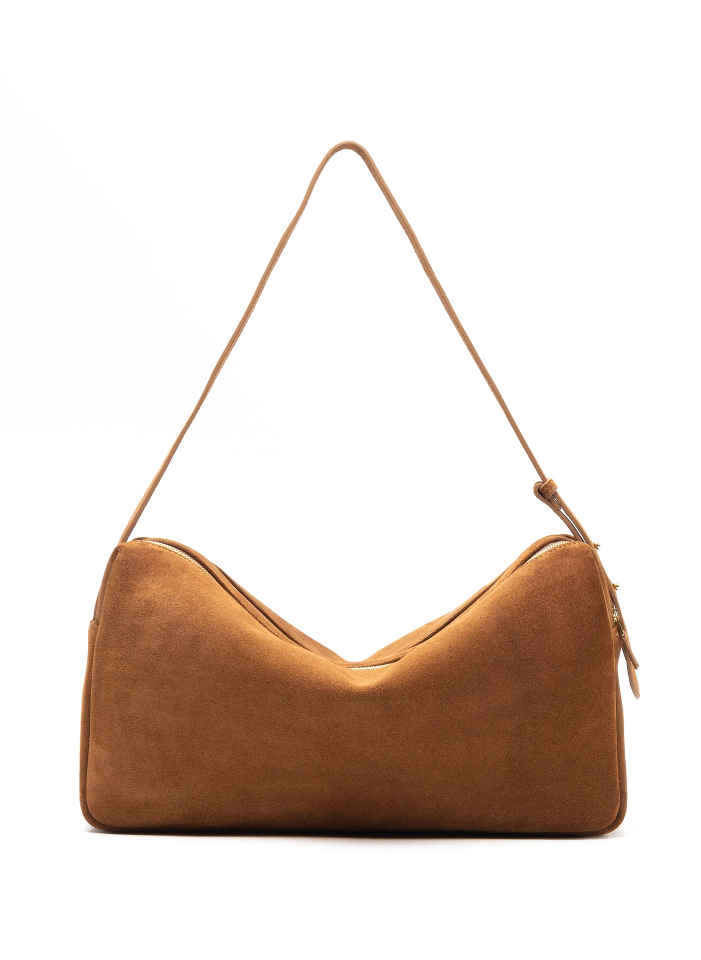 Trousse Large Suede Cognac