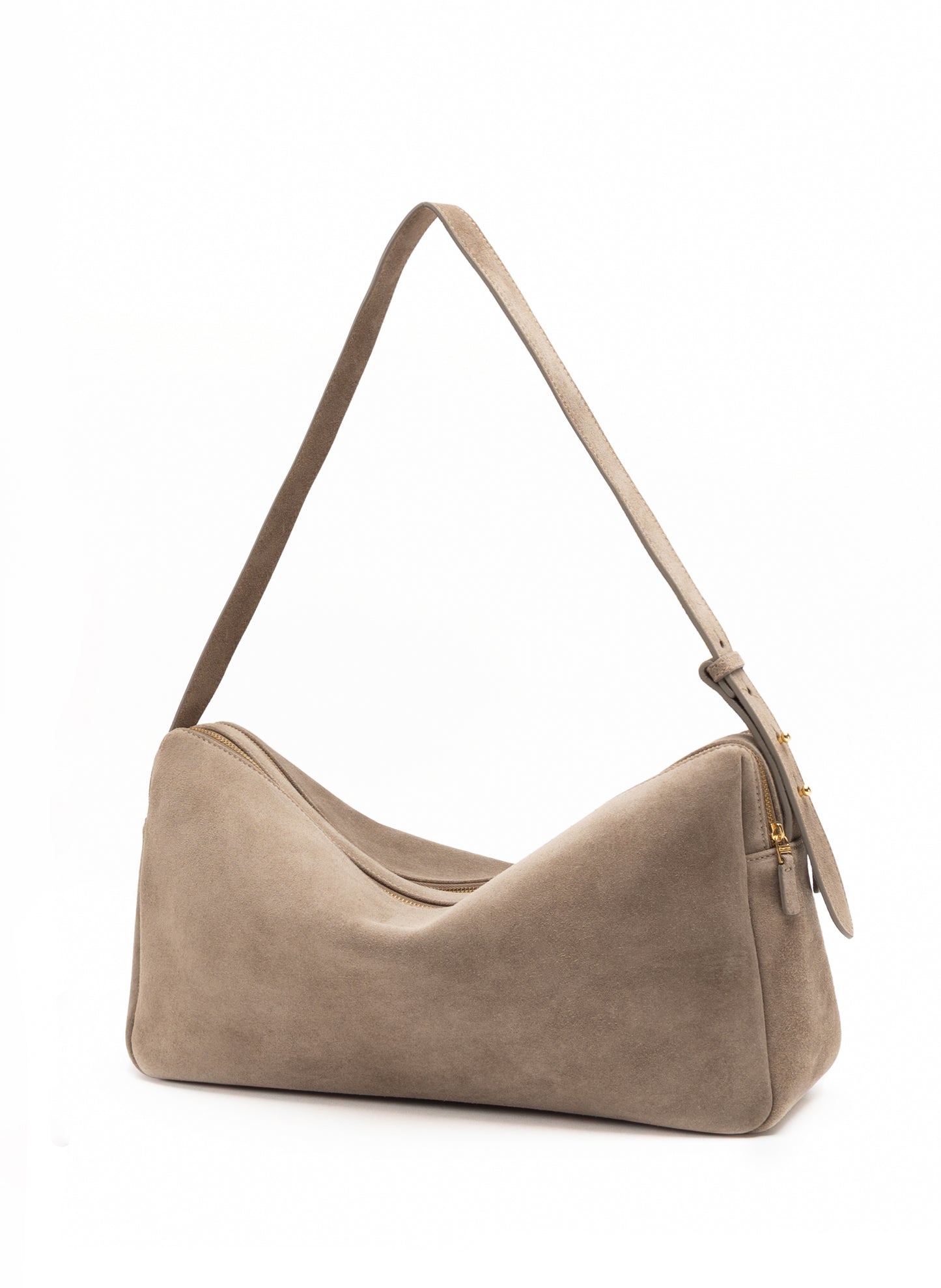 Trousse Large Suede Taupe